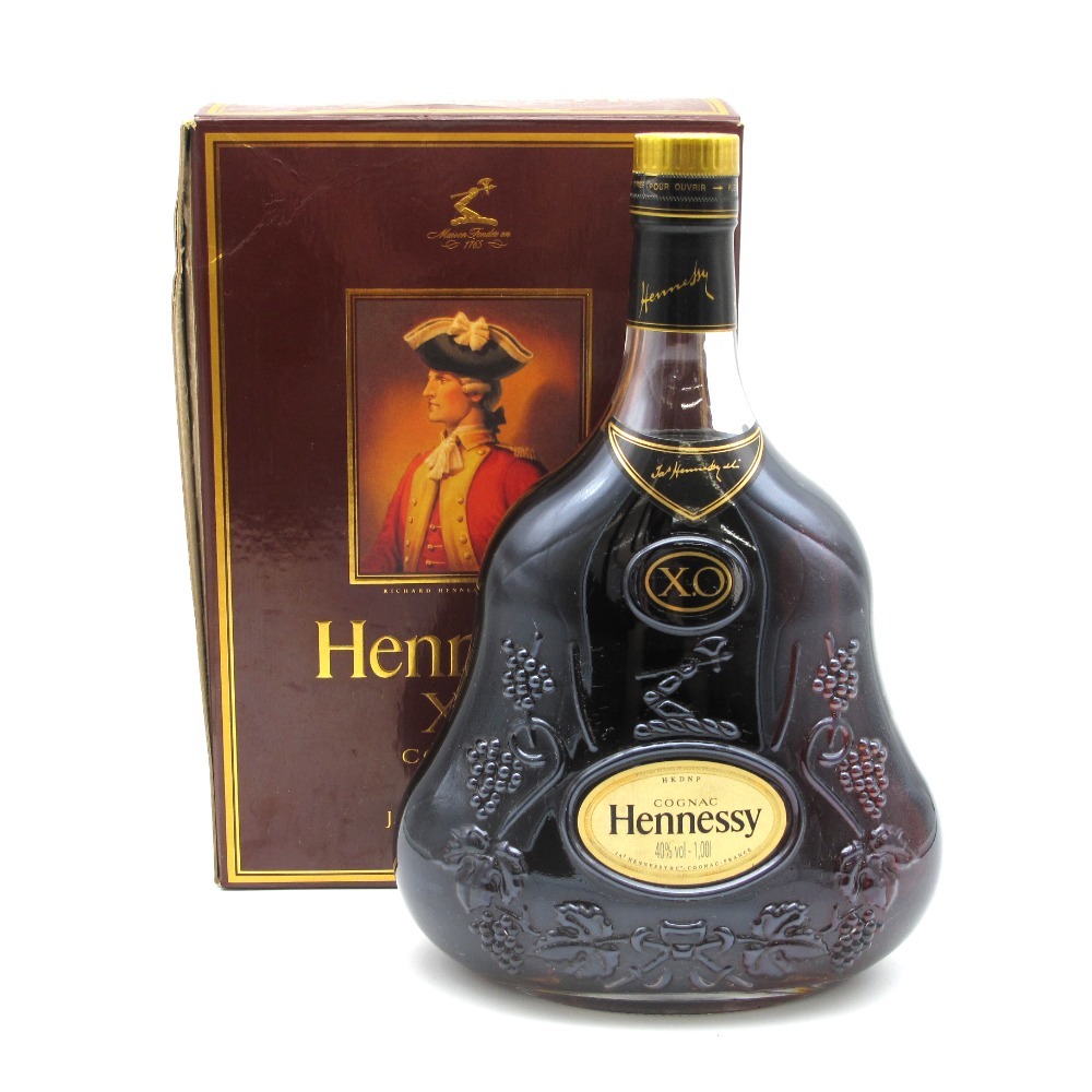 お値下げ】ヘネシーXO Hennessy XO 金キャップ クリアボトル-