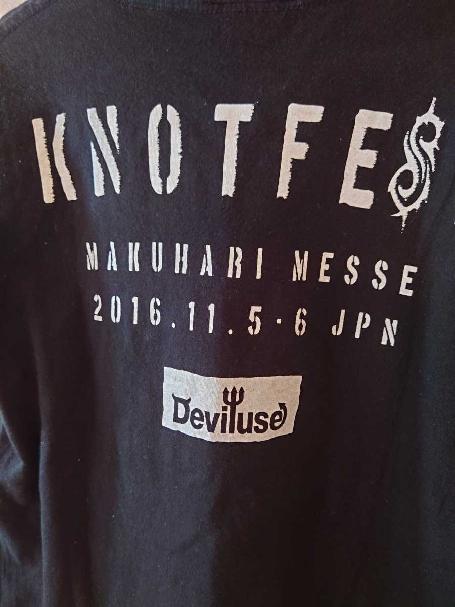 KNOTFEST JAPAN 2016 ＆Deviluse デビルユース Tシャツ ライブTシャツ Sサイズ バンドTシャツ ノットフェス　_画像7