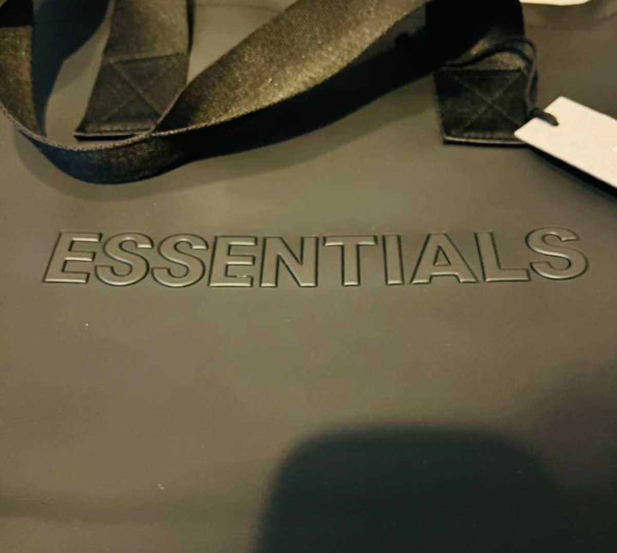一円スタート★Fear of God Essentials tote bag トートバック 男女兼用 BLACK ★