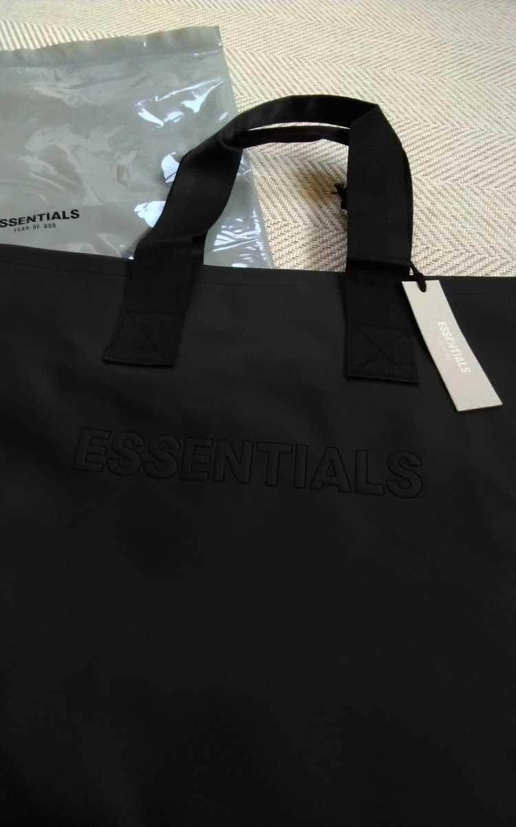 一円スタート★Fear of God Essentials tote bag トートバック 男女兼用 BLACK ★