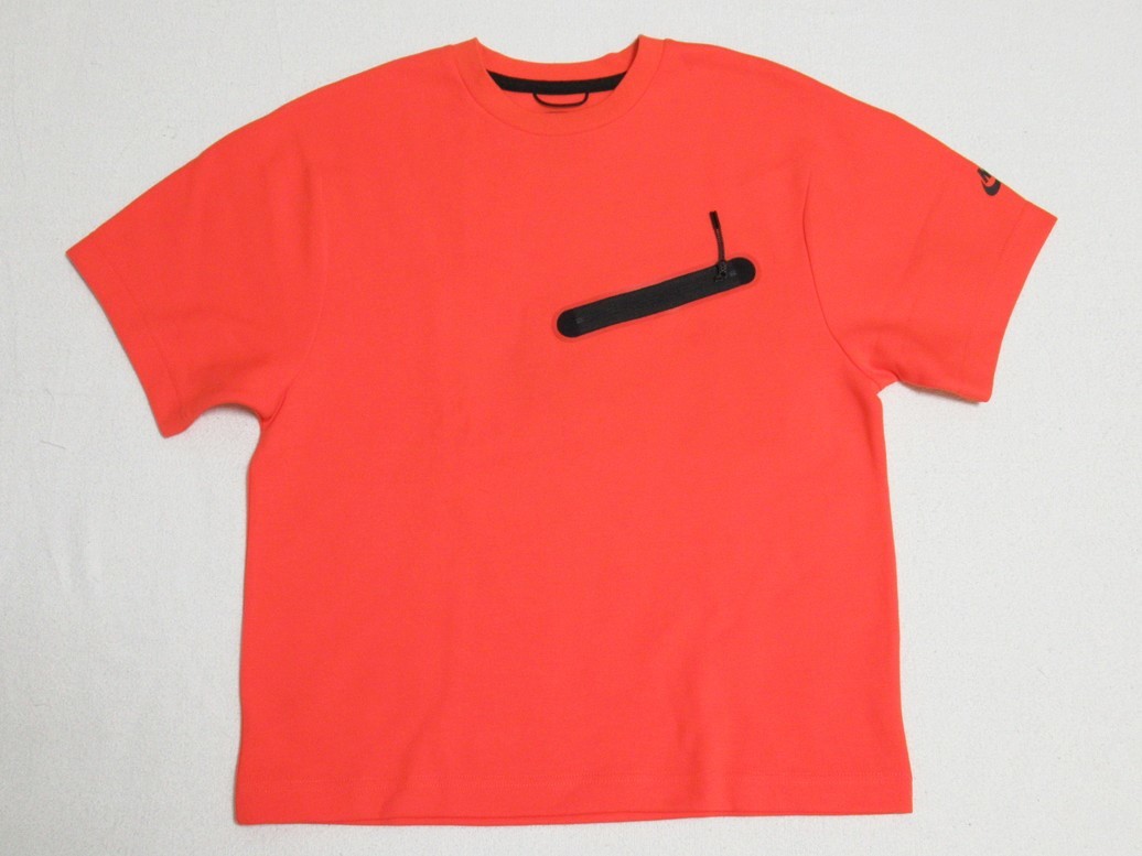 NIKE Short sleeve top sweatshirt nike image orange S Nike Tec fleece short sleeves T-shirt sweat CZ3504-837
