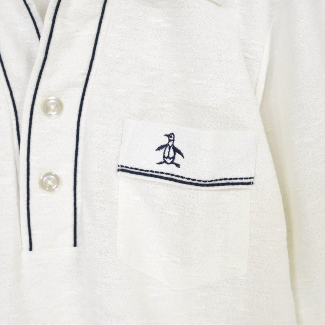 Munsingwear grandslam Munsingwear wear Grand s Ram with logo polo-shirt with short sleeves Sz.S men's Golf white 