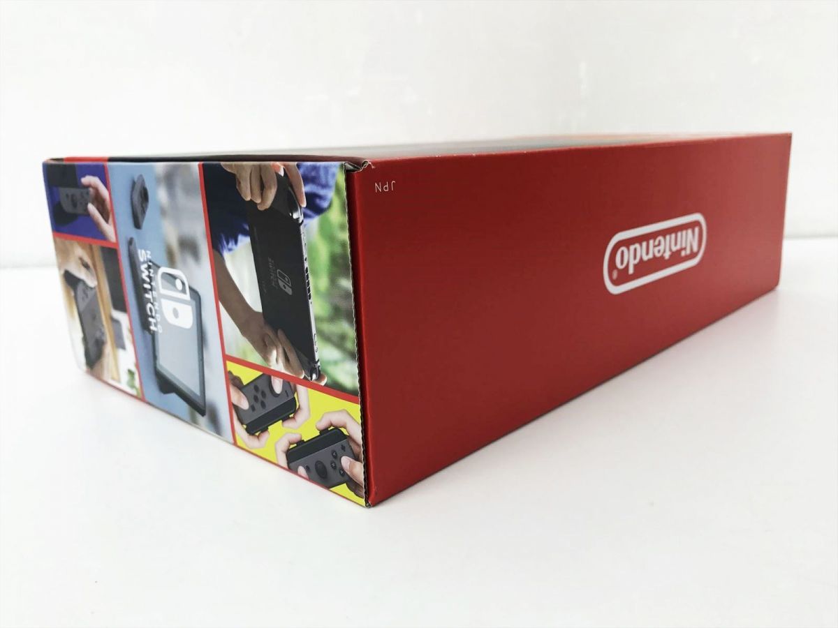 【1円】美品 任天堂 新モデル Nintendo Switch 本体 セット グレー ニンテンドースイッチ 動作確認済 付属品完備 EC44-068jy/G4_画像3