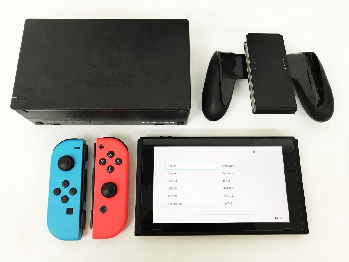1円】任天堂 Nintendo Switch 本体 セット ネオンブルー/ネオンレッド