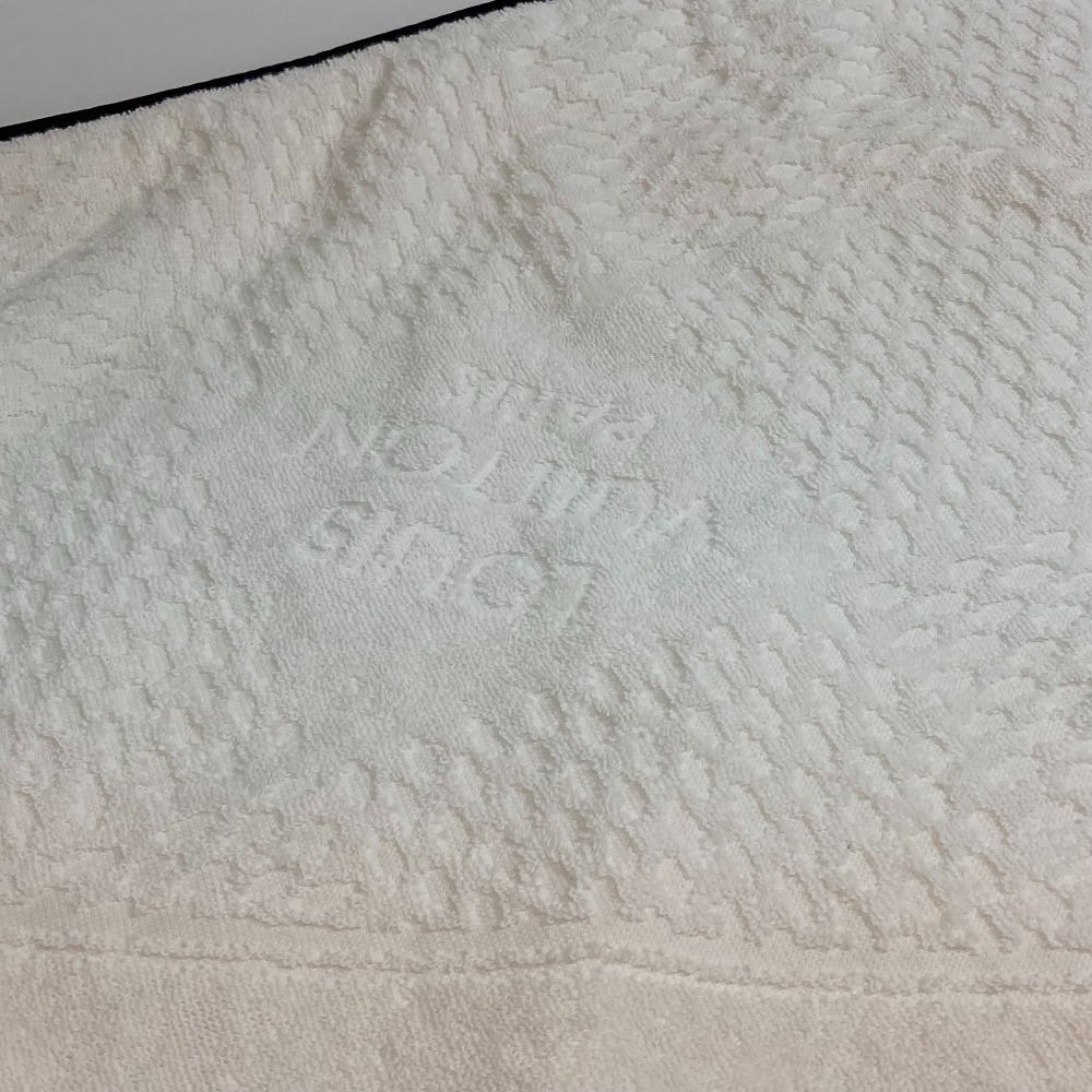 LOUIS VUITTON Louis Vuitton bath towel 2017 America z cup beach ta Horta oru cotton white unisex [ used ] unused 