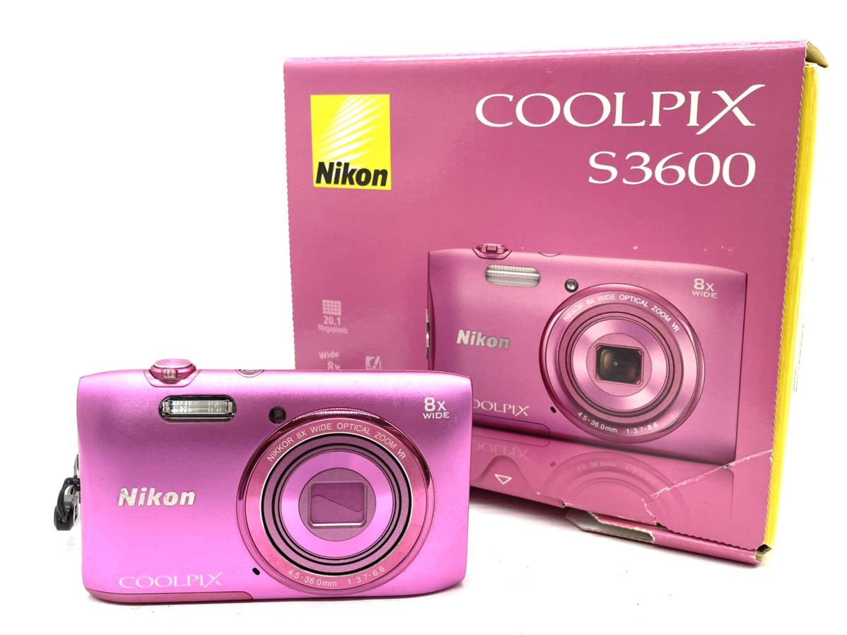 最大82％オフ！ 2021公式店舗 M ジャンク Nikon S3600 PK COOLPIX ピンク デジタルカメラ デジカメ ニコン ズーム t669.org t669.org