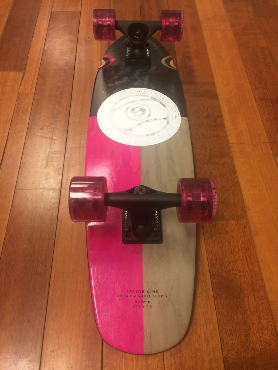 スケートボード　SECTOR9 LONGBOARD HOPPER DIVIDEDECK L27.5x W7.5 クルーザー新品！