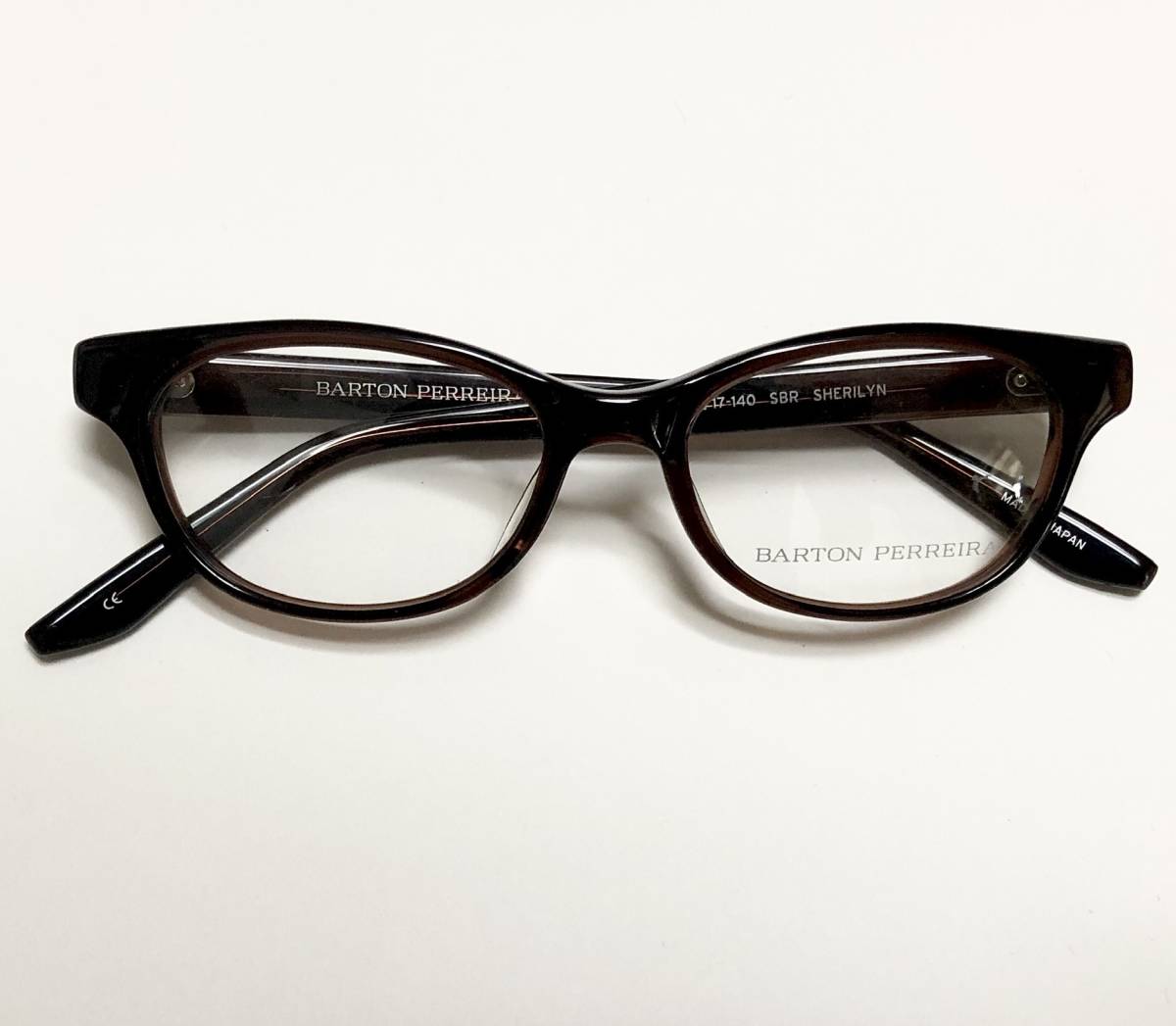 バートンペレイラ 小振り シェルリン 新品メガネ 正規日本製 Barton