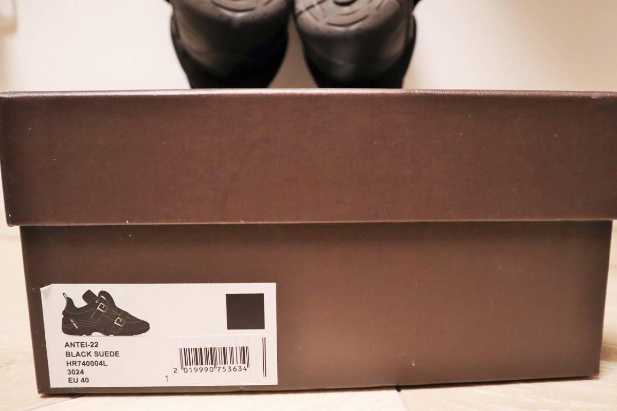 ★Raf Simons ラフシモンズ　ANTEI スニーカー　靴　スエード　ブラック　サイズ40　日本サイズ25~25.5センチ程★_画像6