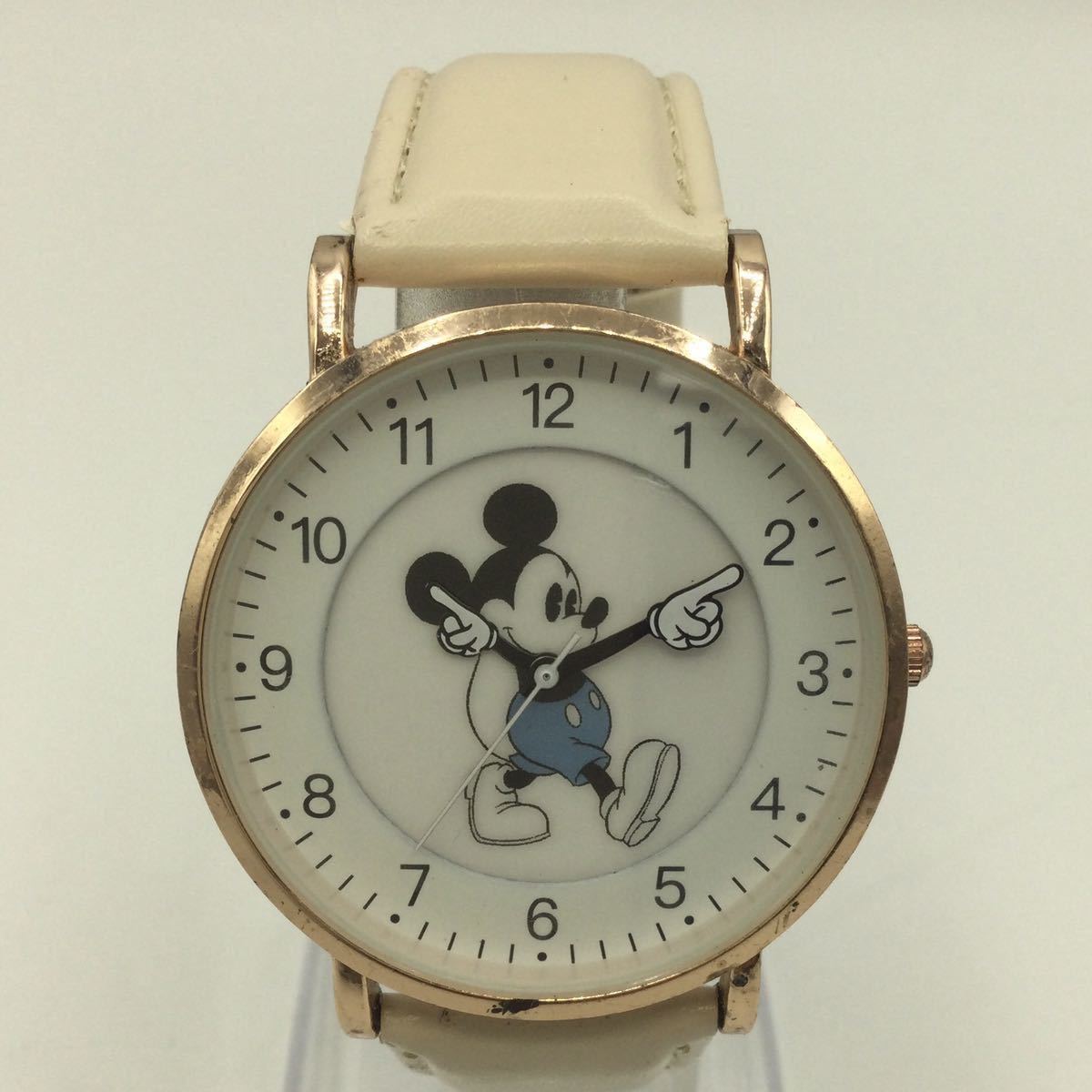 新品同様 生まれのブランドで Disney ディズニー ミッキーマウス 腕時計 時計 クオーツ クォーツ ステンレススチール アンティーク 革ベルト AN ielts-test-prep.com ielts-test-prep.com