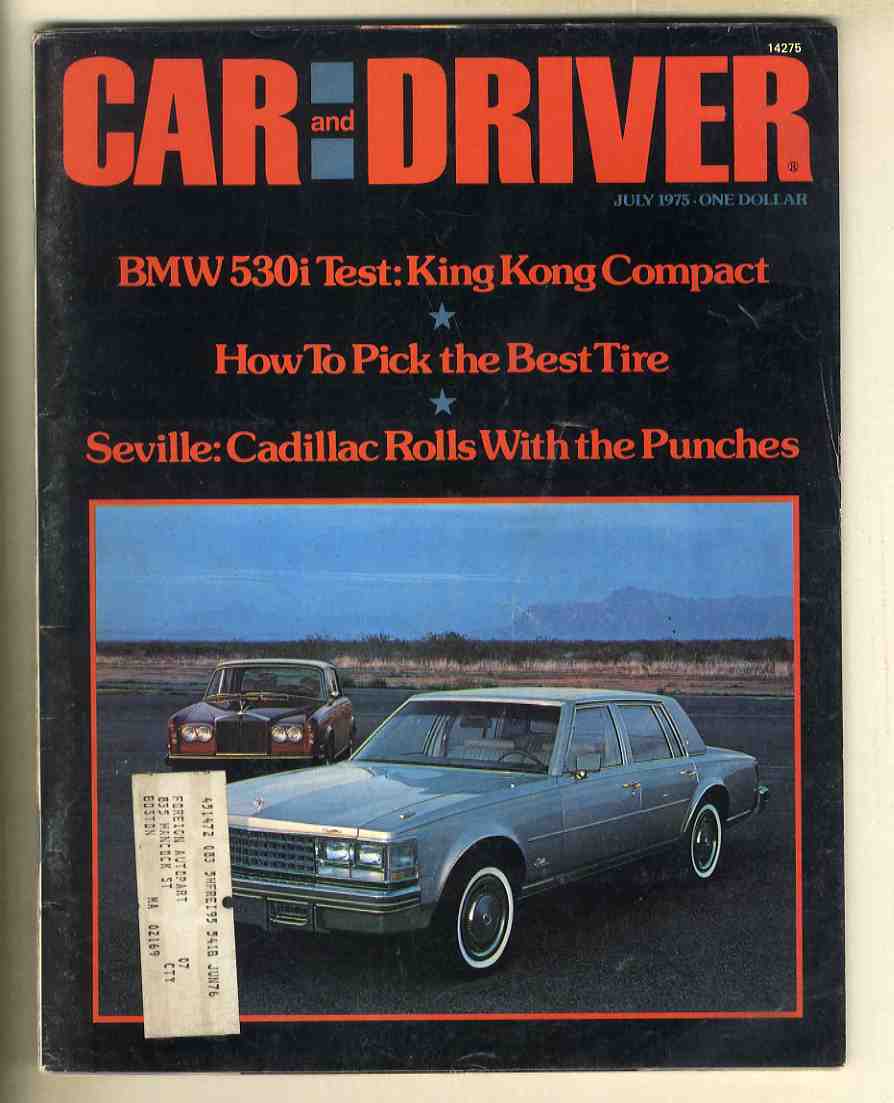 【c9313】75.7 CARandDRIVER／キャディラックセヴィル vs ロールスロイス シルバーシャドウ、BMW 530i、アラードJ2X、..._画像1