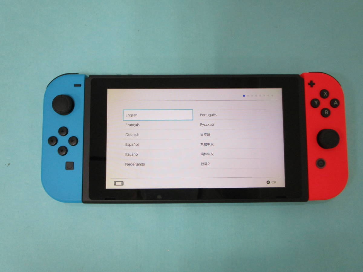 Nintendo Switch ニンテンドー スイッチ本体 ネオンブルー/ネオンレッド_画像6