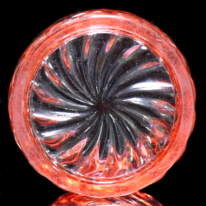 オールド・バカラ (BACCARAT) 1900年頃 バンブー ローズ 蓋物