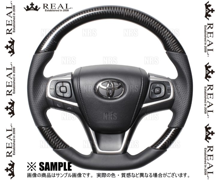 REAL レアル プレミアム (ブラックカーボン/ブラックユーロステッチ) カムリ ハイブリッド AVV50 2014/9～2017/7 (U60-BKC-BK