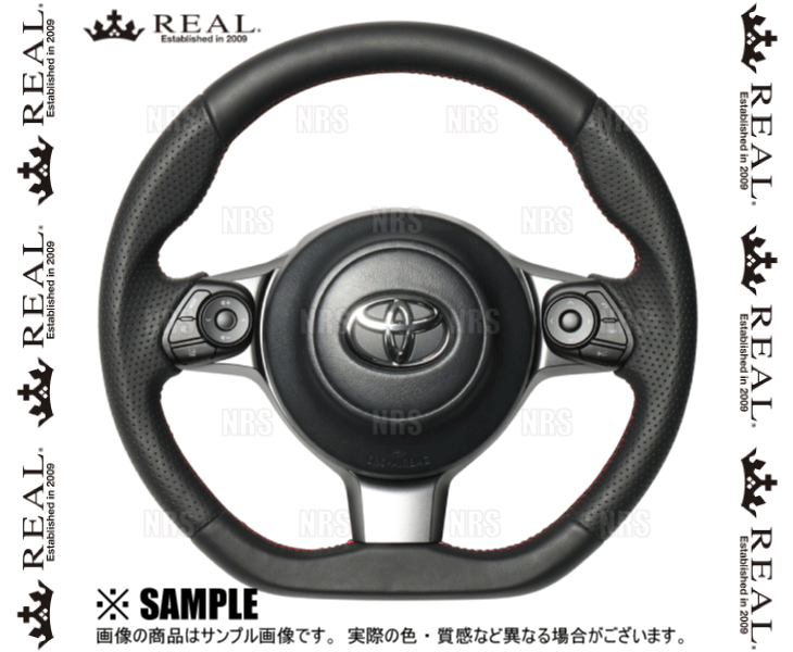 REAL レアル オリジナル (オールレザー/レッド×ブラックユーロステッチ) ヴィッツ GRスポーツ GR/GRMN NCP131 2017/9～ (GR-LPB-RD