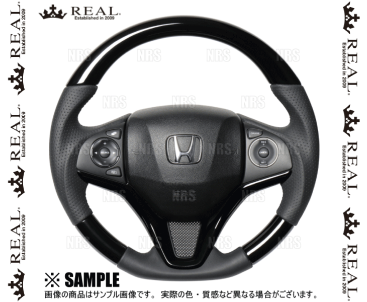 REAL レアル オリジナル (ピアノブラック/ブラックユーロステッチ)　グレイス ハイブリッド　GM5　2014/12～ (HNA-PBW-BK_画像1