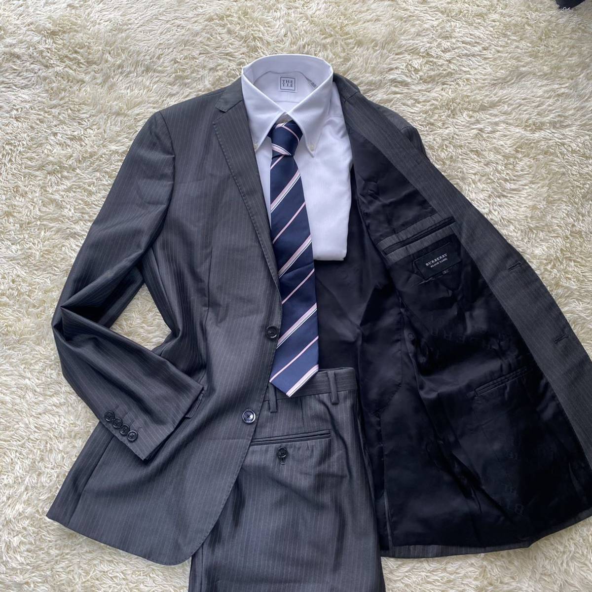 極美品 バーバリーブラックレーベル 【最高級の品格】 BURBERRY BLACK