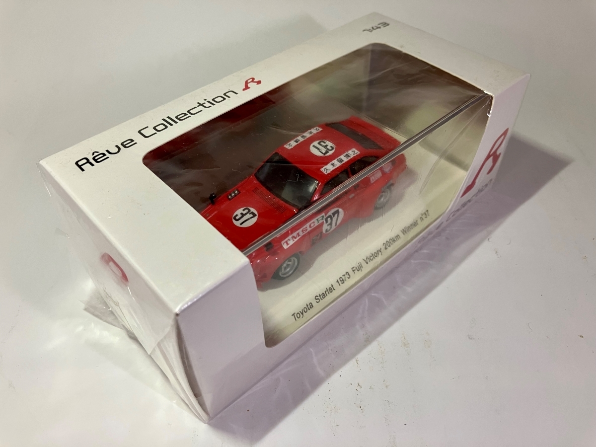  Toyota Starlet 1973 Fuji Victory 200km победа #37. дерево ...1/43 миникар re-vu коллекция 