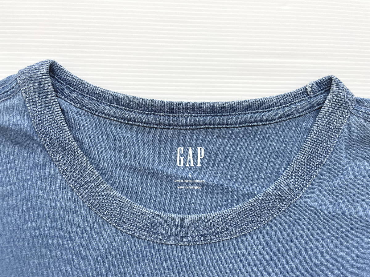  Gap GAP короткий рукав футболка хлопок футболка Denim te Caro go вырез лодочкой камень .4504