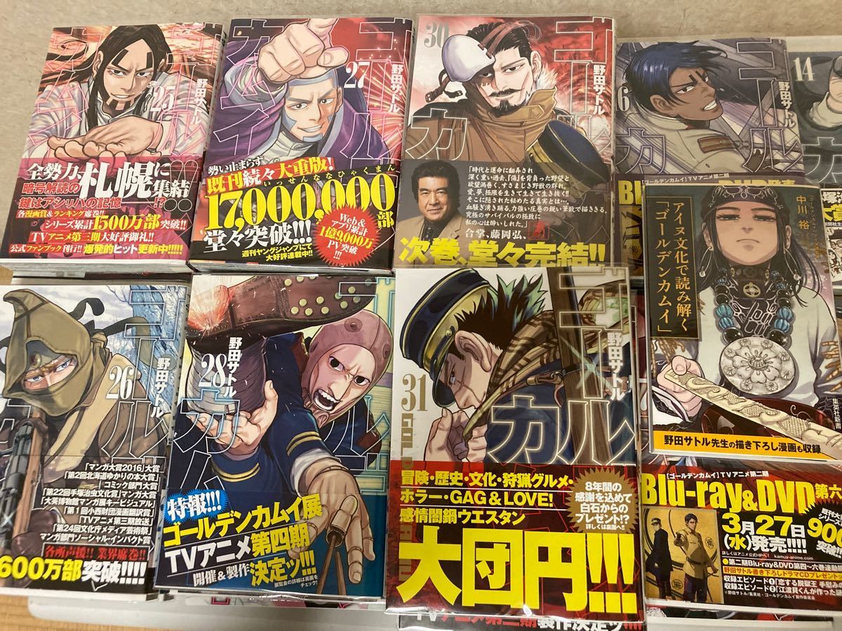 ゴールデンカムイ 全巻セット1からの31初版帯付き多数+アイヌ文化で読み解くゴールデンカムイ