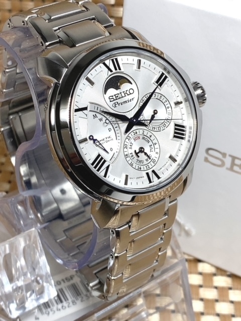 在庫有り お買い得 【腕時計】SEIKO premier 自動巻 ムーンフェイズ ...