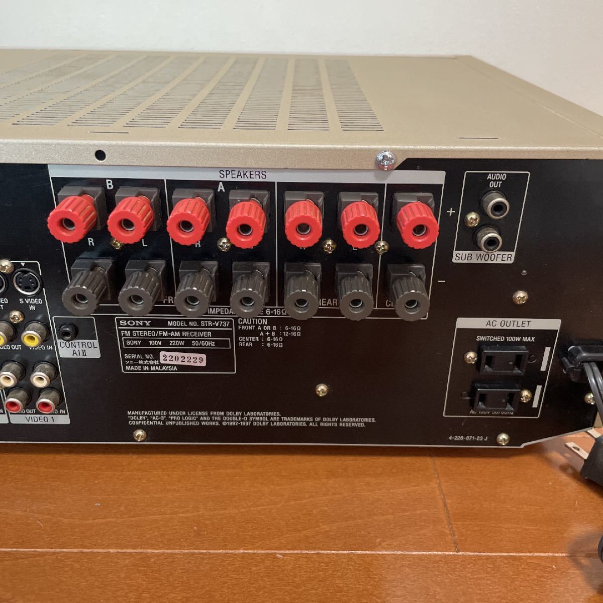 SONY STR-V737 AVアンプ|Yahoo!フリマ(旧PayPayフリマ) SONY STR-V737 AVアンプ|Yahoo!フリマ(旧PayPayフリマ)