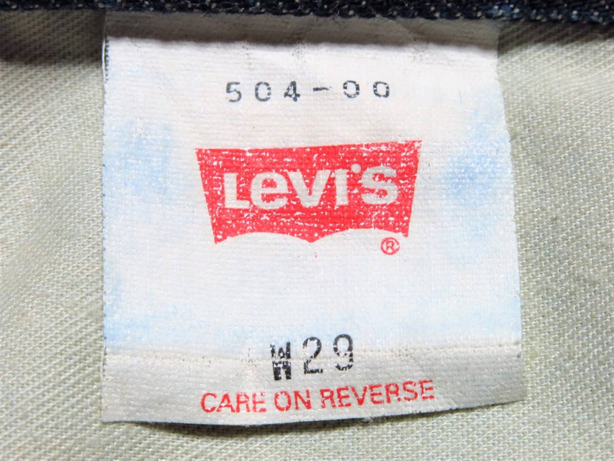  сделано в Японии 　Levi's　 Levi's 　 Denim   брюки  504　W29（W действительный размер   около 74cm）　　（... артикул   номер  763）