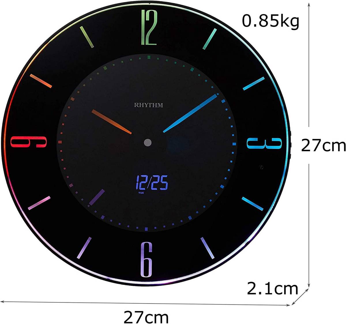 365 цвет из можно выбрать электро-магнитные часы черный LED 2way.. класть 365 цвет тихий звук интерьер аналог легктй для просмотра смешанные товары Северная Европа простой wall часы 