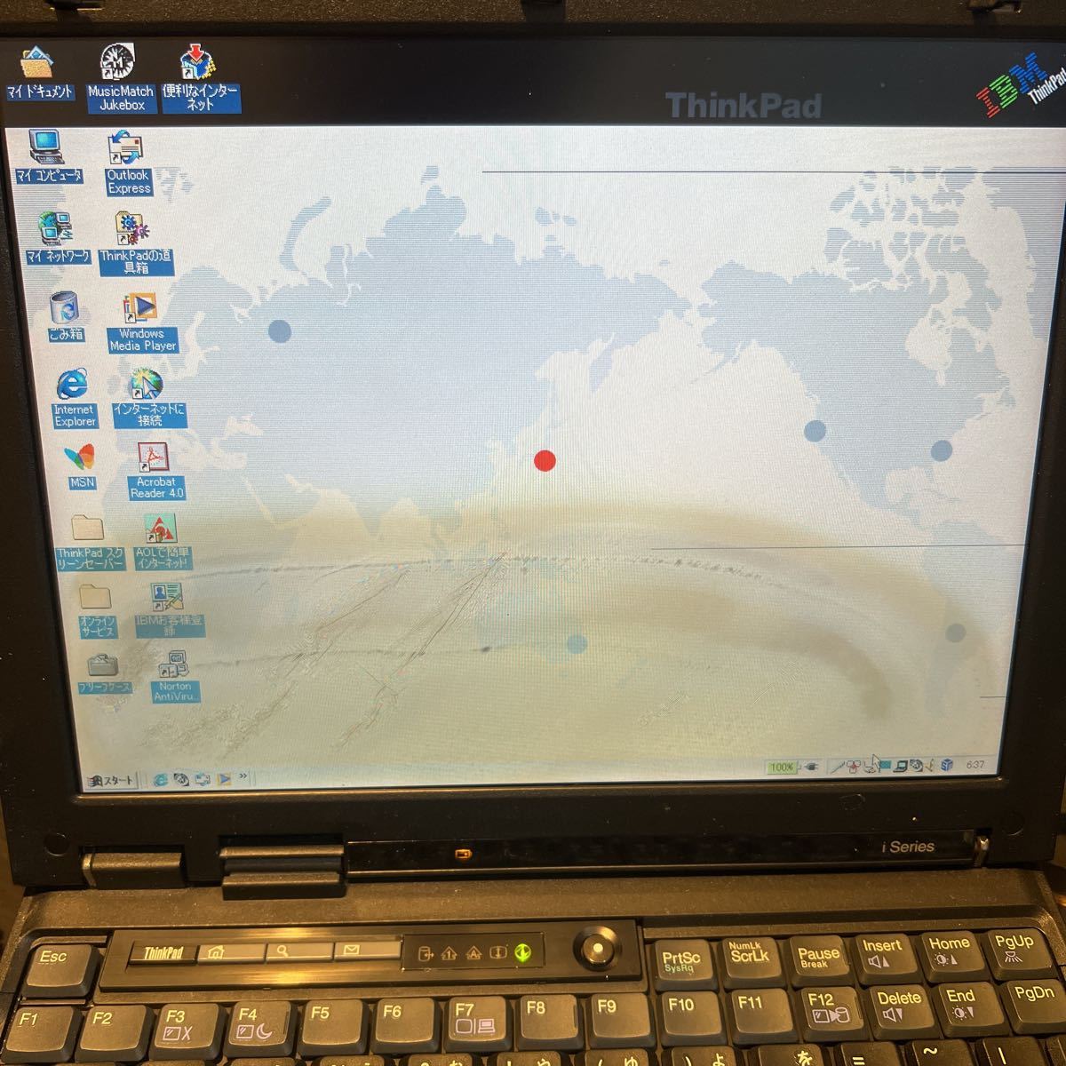 IBM ThinkPad i Series s30 2639-43J ミラージュ・ブラック リカバリー済み Windows ME_画像4