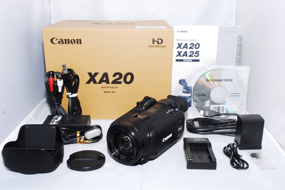 ☆元箱付き・極上品☆ Canon キャノン 業務用フルHDビデオカメラ XA20