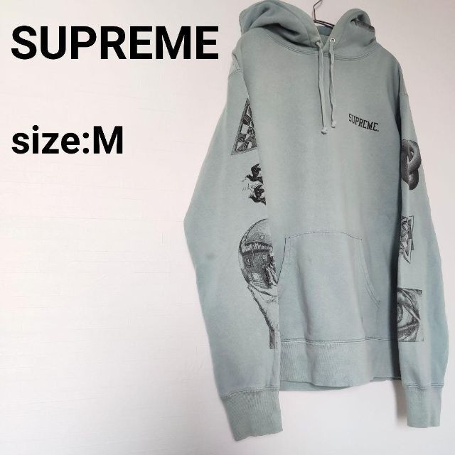 SUPREME シュプリーム フーデッドスウェットシャツ Mサイズ パーカー
