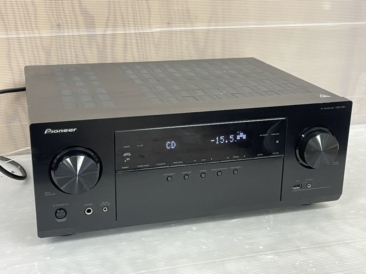 ヤフオク! - 【通電確認済】PIONEER VSX-831 AVレシーバ...