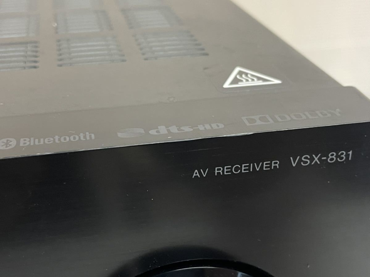 【通電確認済】PIONEER VSX-831 AVレシーバー AVアンプ パイオニア 黒 ブラック 音楽 (小13)