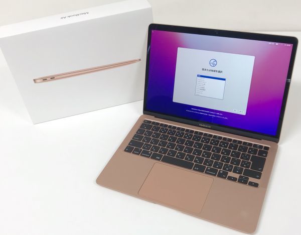 θ / み Apple MacBook Air 13インチ 256GB MGND3J/A ゴールド M1 2020 直売値下 MacBookAir M1 8gb 256gb 13インチ ゴールド 美品 ノートPC