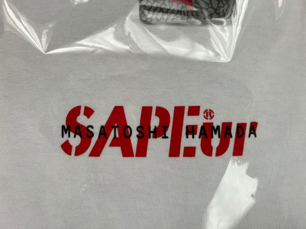 Lサイズ SAPEur x MASATOSHI HAMADA TEE 赤 RED 浜田 ダウンタウン 浜 限定ブランド 赤 Red XL サプール ハマちゃん Tシャツ 浜田 SAPEur Tシャツ/カットソー(半袖/袖なし)