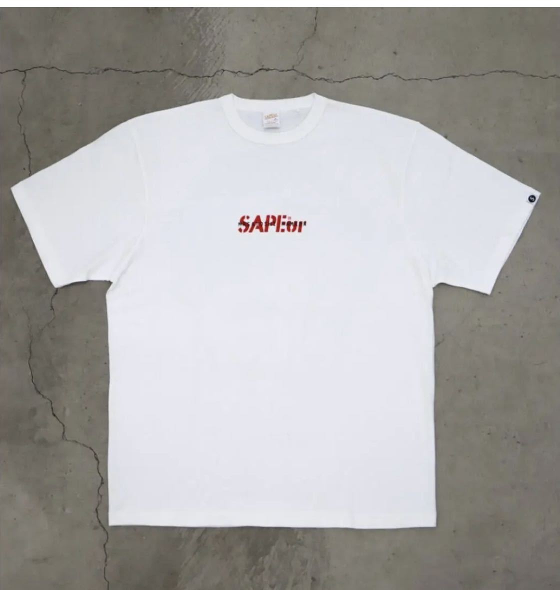 限定ブランド 赤　Red XL サプール　ハマちゃん　Tシャツ　浜田　SAPEur Tシャツ/カットソー(半袖/袖なし)