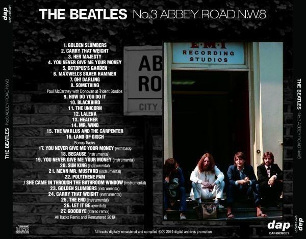 THE BEATLES / NO.3 ABBEY ROAD NW8 (1CD) + HORNSEY ROAD (1CD) 1CD+1CD セット ビートルズ新品輸入プレス盤_画像3