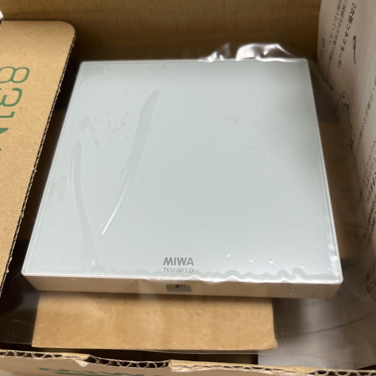 未使用品 TKU-003.D (WH) ホワイト 美和ロック テンキー操作機