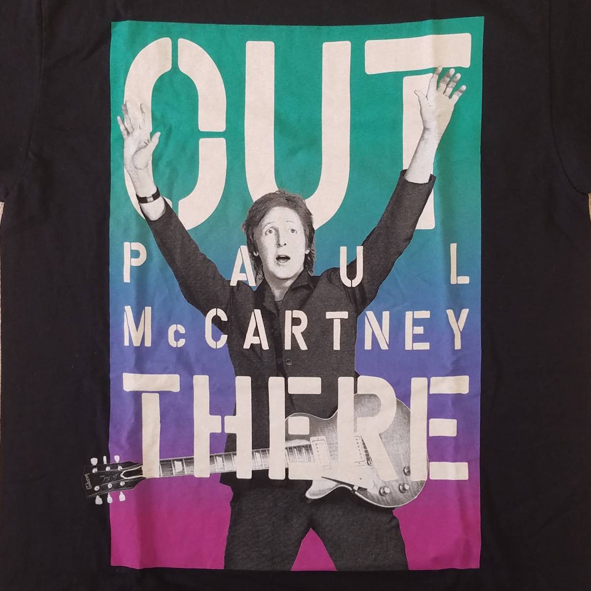 魅惑のバンドT特集! 新品『PAUL McCARTNEY(ポール・マッカートニー) / “OUT THERE” ジャパンツアー2014 -5月18日・旧国立-』Tシャツ 黒 M_画像4