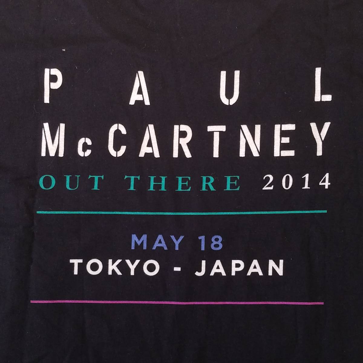 魅惑のバンドT特集! 新品『PAUL McCARTNEY(ポール・マッカートニー) / “OUT THERE” ジャパンツアー2014 -5月18日・旧国立-』Tシャツ 黒 M_画像7