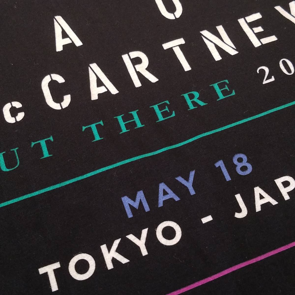 魅惑のバンドT特集! 新品『PAUL McCARTNEY(ポール・マッカートニー) / “OUT THERE” ジャパンツアー2014 -5月18日・旧国立-』Tシャツ 黒 M_画像8