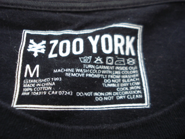 送料無料☆Zoo York半袖Tシャツ/黒/M/ボックスロゴ/メンズ/ズーヨーク_画像2