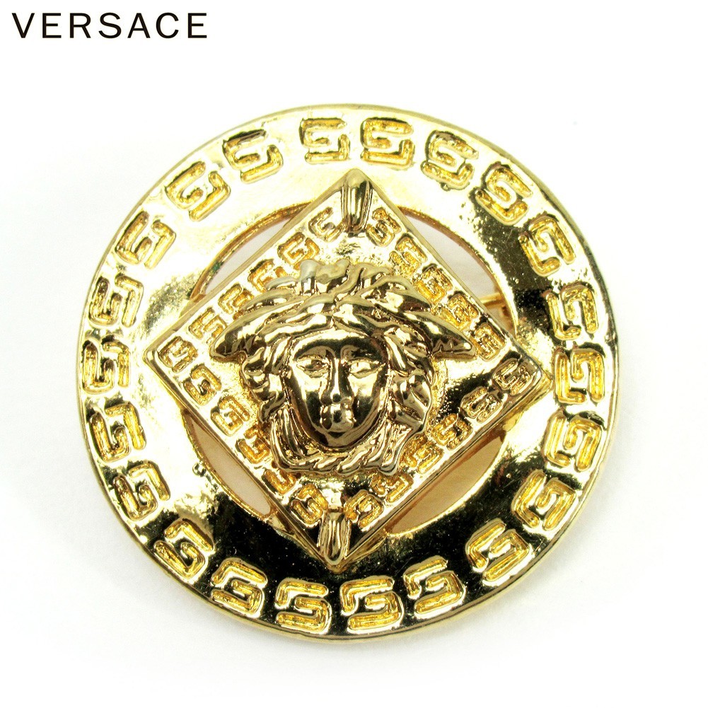 GIANNI VERSACE ジャンニヴェルサーチ ブローチ シェル メデューサ-