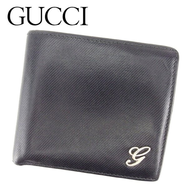二つ折り 財布 グッチ ブラック Gマーク ccorca.org
