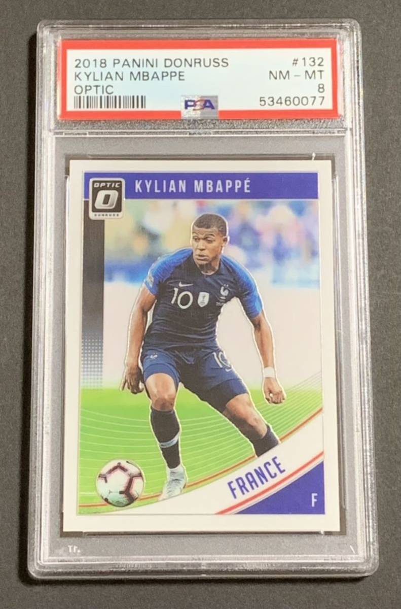 2018-19 Panini Donruss Optic Kylian Mbappe No.132 France PSA 8 ムバッペ　フランス_画像1