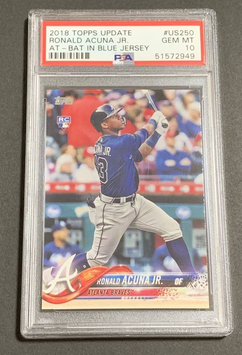PSA 10 2018 Topps Update Series Ronald Acuna JR. US250 RC Rookie Braves MLB アクーニャ　ルーキー　ブレーブス