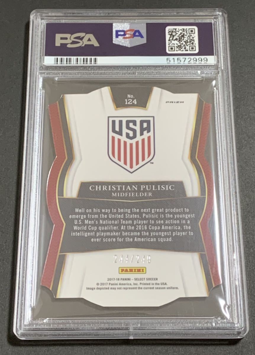 新作 PSA 10 2017-18 Panini Select Christian Pulisic /249 No.124