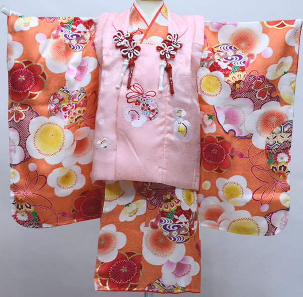 新品 三歳 七五三 女児 NO33644 新品（株）安田屋 祝着 女の子 三才 3