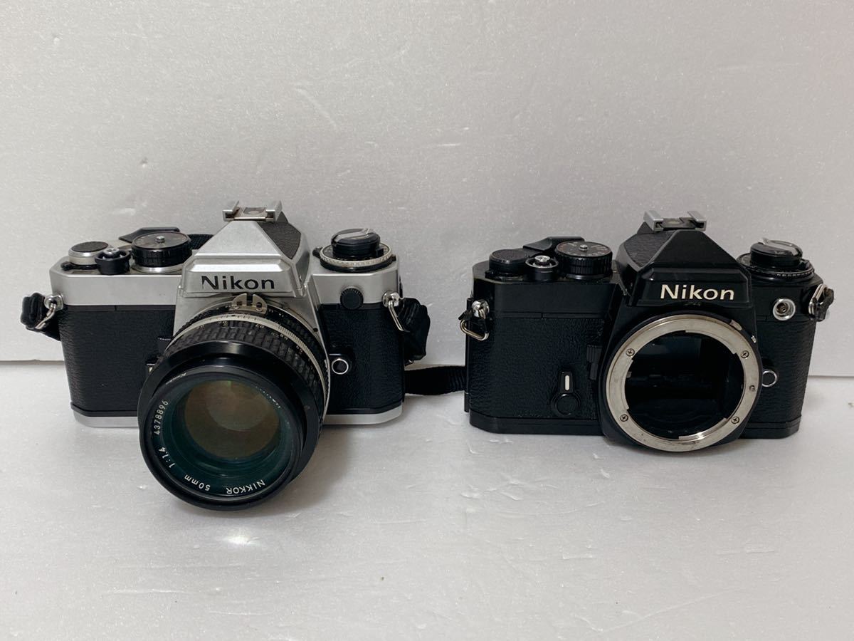 Nikon FE 黒 シルバー 2点セット NIKKOR 50mm 1:1.4 フィルムカメラ