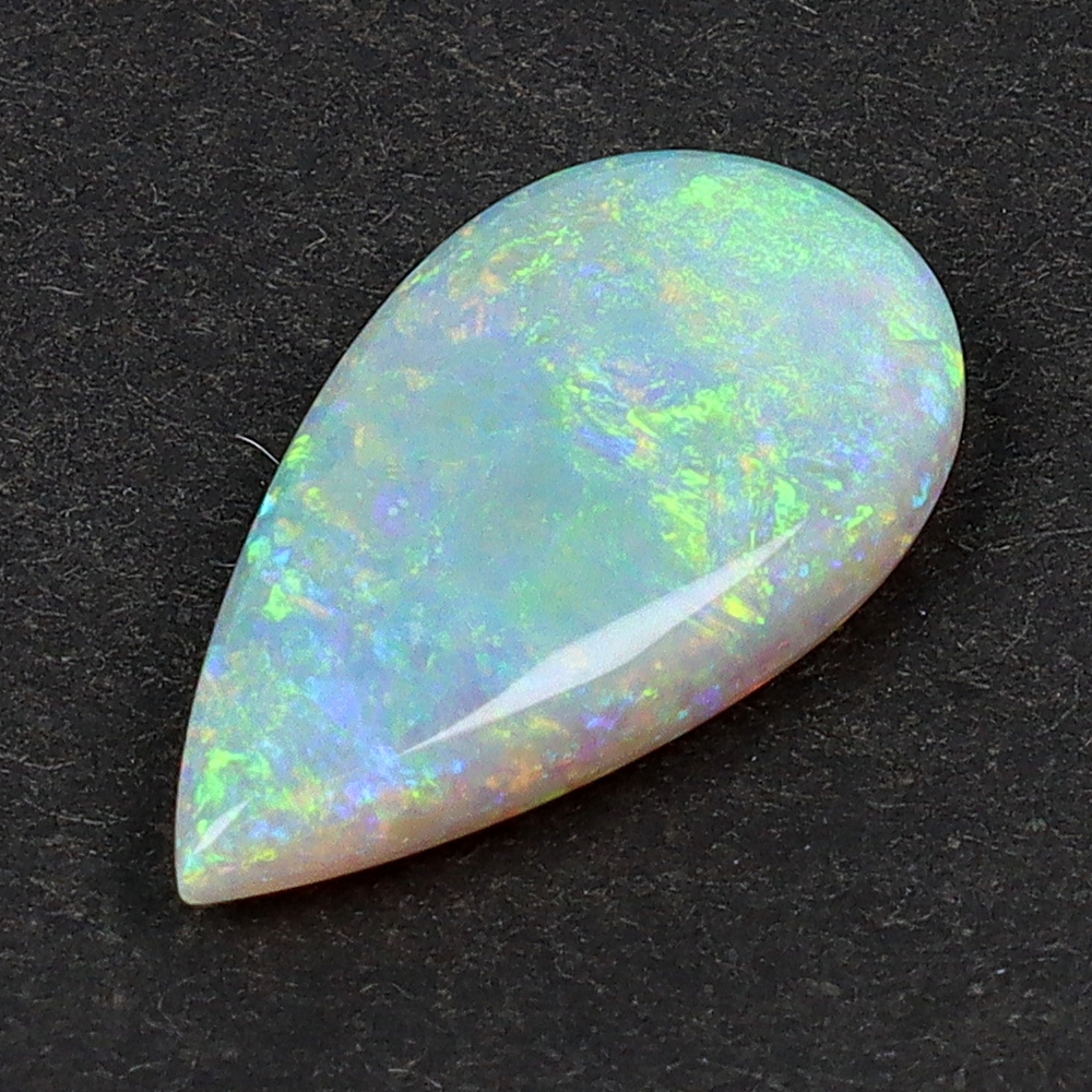  natural opal card judgement document attaching 2.435ct pair Shape kaboshon cut unset jewel case attaching 